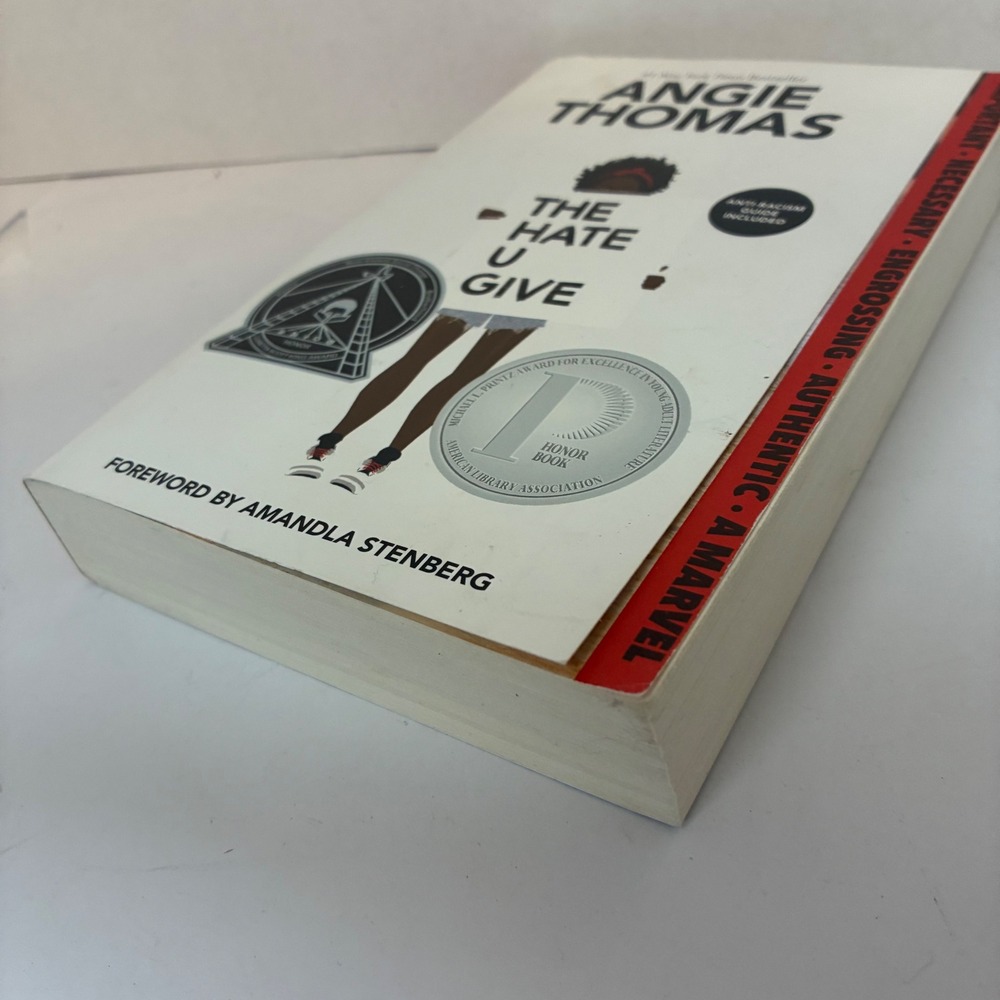 The Hate U Give Book Angie Thomas YA Kidcore Fiction Paperback Anti-Racism Guide - Picture 10 of 10